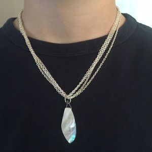 Mother of Pearl Shard Necklace